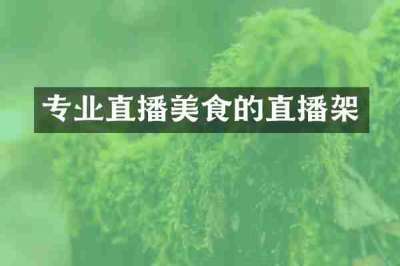 专业直播美食的直播架