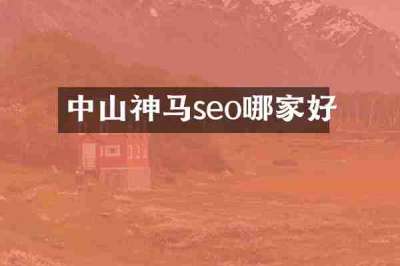 中山神马seo哪家好
