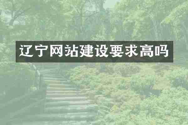 辽宁网站建设要求高吗
