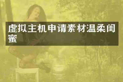 虚拟主机申请素材温柔闺蜜