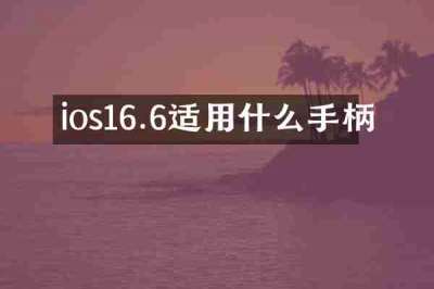 ios16.6适用什么手柄