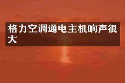 格力空调通电主机响声很大