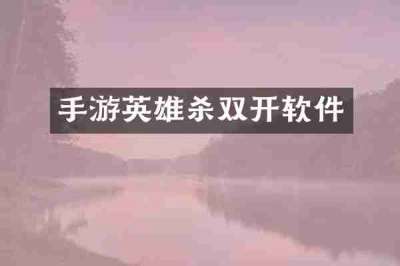 手游英雄杀双开软件