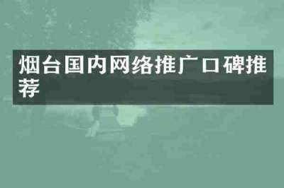 烟台国内网络推广口碑推荐