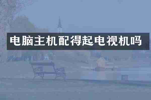 电脑主机配得起电视机吗