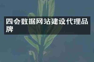 四会数据网站建设代理品牌