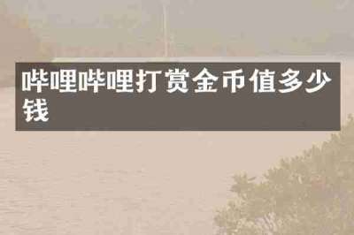 哔哩哔哩打赏金币值多少钱