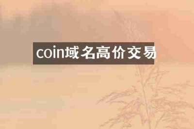 coin域名高价交易
