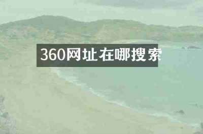 360网址在哪搜索