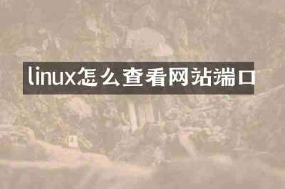 linux怎么查看网站端口