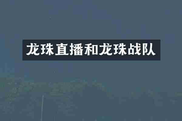 龙珠直播和龙珠战队