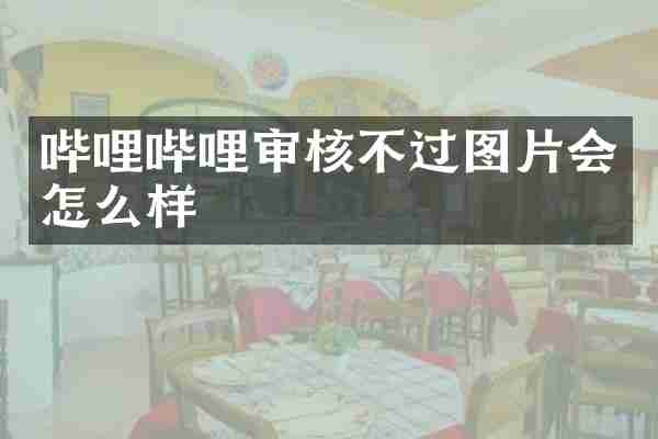 哔哩哔哩审核不过图片会怎么样