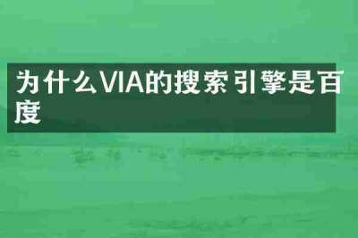 为什么VIA的搜索引擎是百度