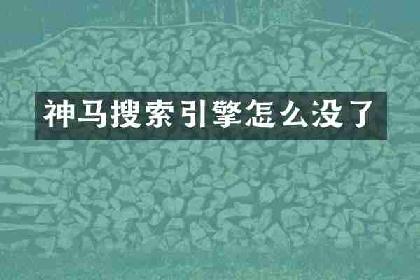 神马搜索引擎怎么没了