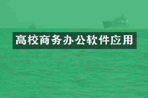 高校商务办公软件应用