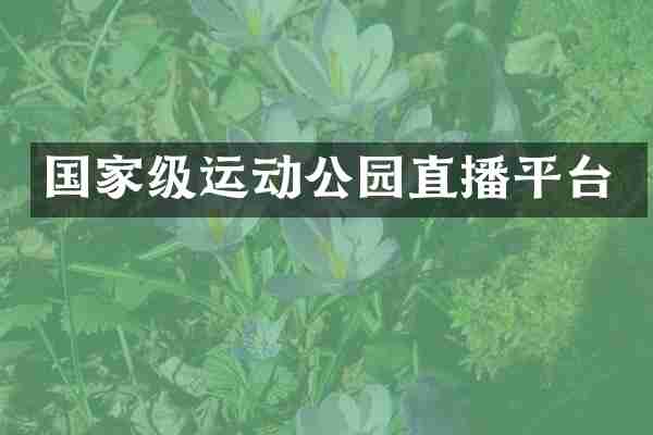 国家级运动公园直播平台