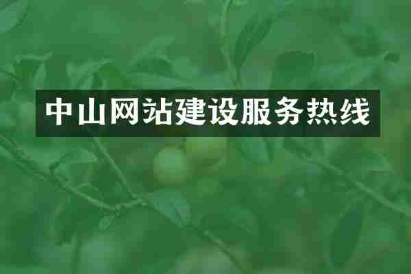 中山网站建设服务热线
