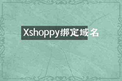 Xshoppy绑定域名