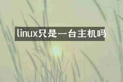 linux只是一台主机吗