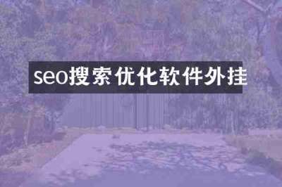 seo搜索优化软件外挂