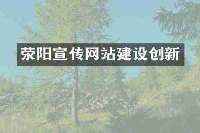 荥阳宣传网站建设创新