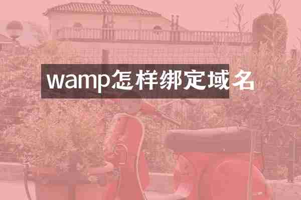 wamp怎样绑定域名