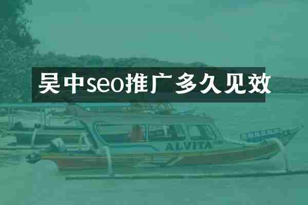 吴中seo推广多久见效