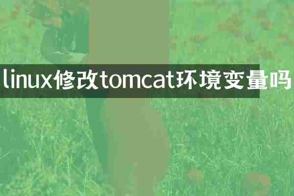 linux修改tomcat环境变量吗