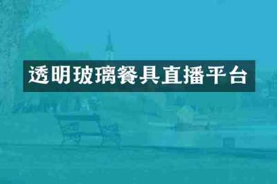 透明玻璃餐具直播平台