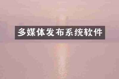 多媒体发布系统软件