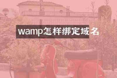 wamp怎样绑定域名