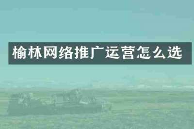 榆林网络推广运营怎么选