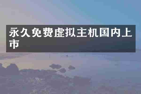 永久免费虚拟主机国内上市
