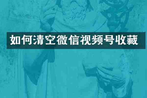 如何清空微信视频号收藏
