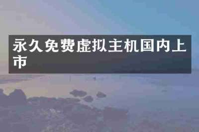 永久免费虚拟主机国内上市