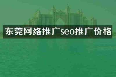 东莞网络推广seo推广价格