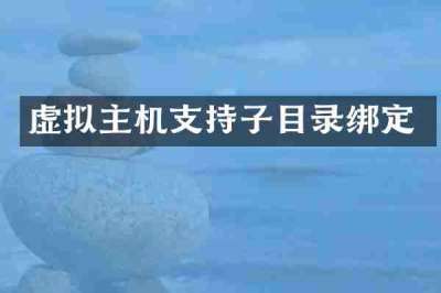 虚拟主机支持子目录绑定