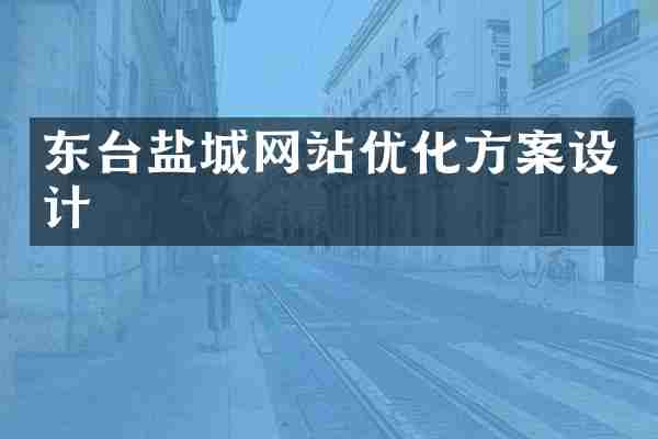 东台盐城网站优化方案设计