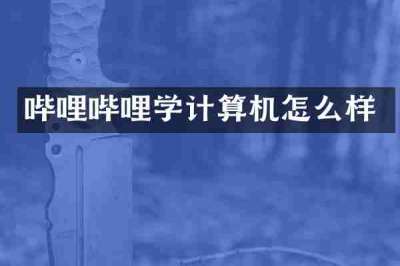 哔哩哔哩学计算机怎么样
