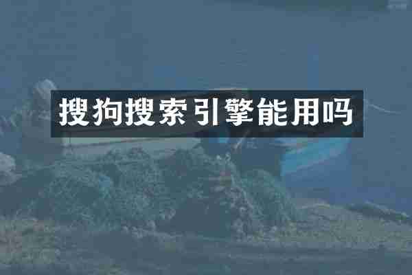 搜狗搜索引擎能用吗