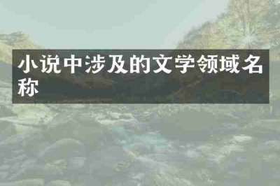 小说中涉及的文学领域名称