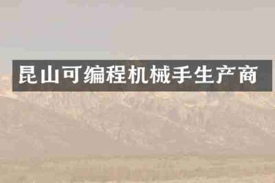 昆山可编程机械手生产商