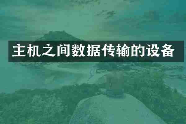 主机之间数据传输的设备