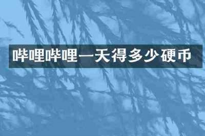 哔哩哔哩一天得多少硬币