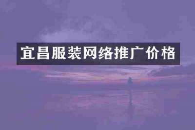 宜昌服装网络推广价格