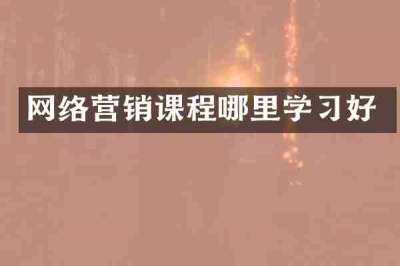 网络营销课程哪里学习好