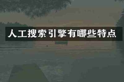 人工搜索引擎有哪些特点
