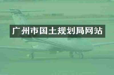 广州市国土规划局网站