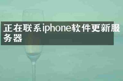 正在联系iphone软件更新服务器
