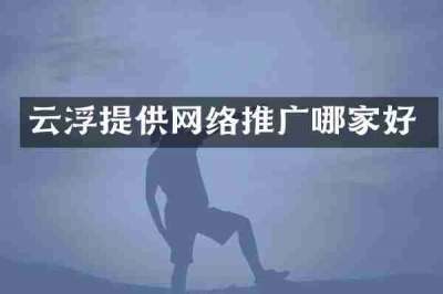 云浮提供网络推广哪家好
